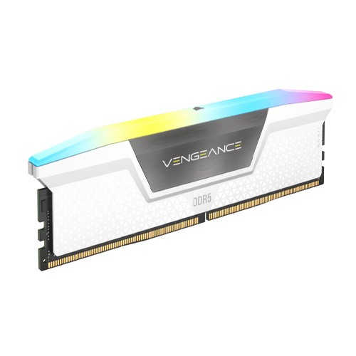 Corsair VENGEANCE® RGB 32GB (2x16GB) DDR5 DRAM 5200MHz C40 Memory Kit — White 1