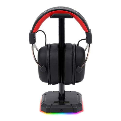 Redragon HA300 Scepter Pro Headset Stand RGB Backlit Gaming Headphone Stand with Aluminum Supporting Bar 2