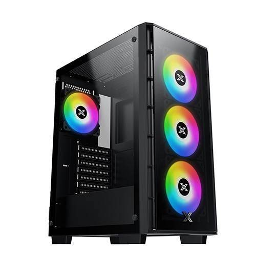 CASING XIGMATEK DUKE 3F - Mid Tower ATX Case Tempered Glass (Free