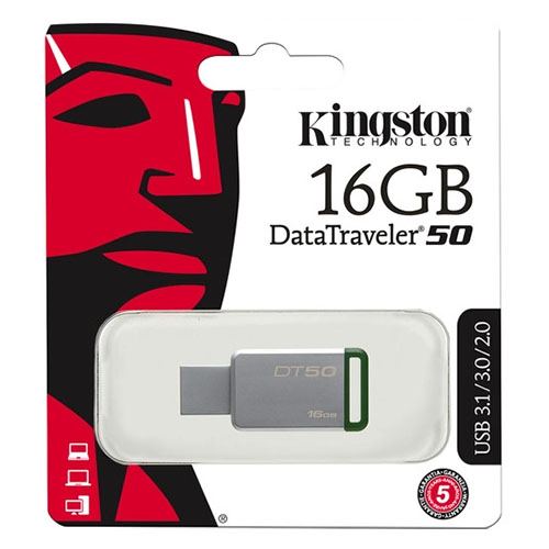 Kingston 16GB Datatraveler DT50 USB 3.0 Flash Drive (Green) 4