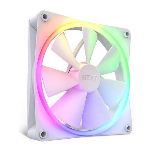 NZXT F140 RGB Single Fan – 140mm Fan – White – e-Retail.com