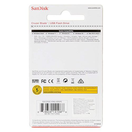 SanDisk SDCZ50C-016G-B35PE 16 GB Cruzer Blade USB Flash Drive - Electric Pink 2