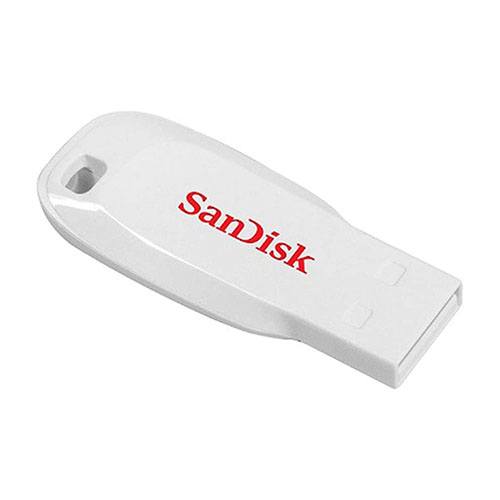 SanDisk SDCZ50C-016G-B35W 16 GB Cruzer Blade USB 2.0 Flash Drive - White ( Standard Packaging ) 1