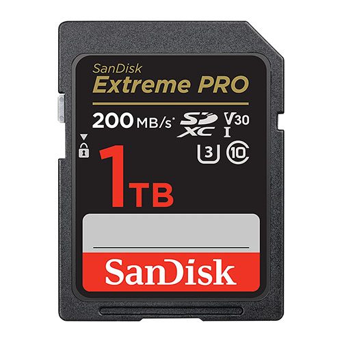 SanDisk 1TB Extreme PRO SDXC UHS-I Memory Card - C10, U3, V30, 4K UHD, SD Card - SDSDXXD-1T00-GN4IN 1