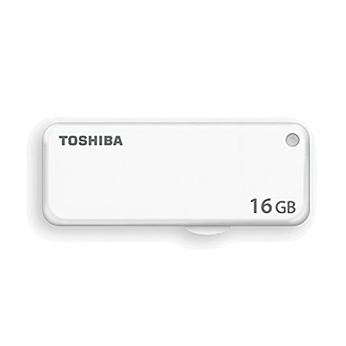 Toshiba Trans Memory U203 Flash Drive, USB 2.0, 16GB, White, THN-U203W0160E4 1