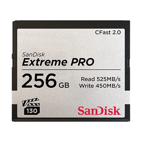 SanDisk 256GB Extreme PRO CFast 2.0 Memory Card - SDCFSP-256G-G46D 1