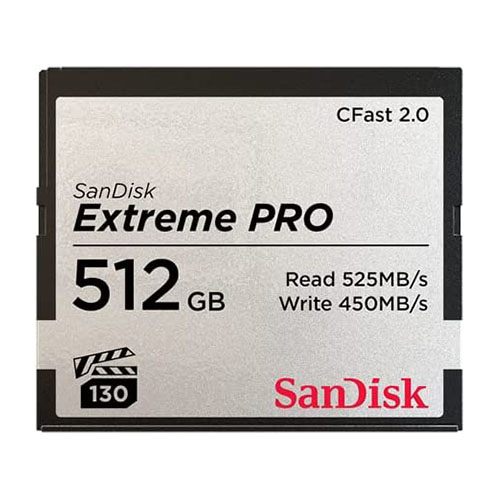 SanDisk SDCFSP-512G-G46D Extreme PRO 512GB CFast 2.0 Memory Card 1