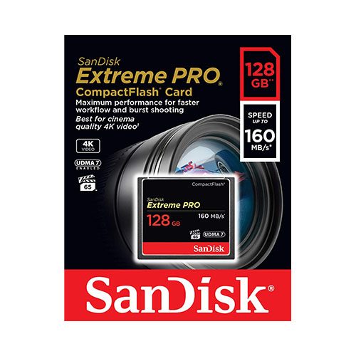 SanDisk 128GB Extreme PRO CompactFlash Memory Card UDMA 7 Speed Up To 160MB/s- SDCFXPS-128G-X46 4