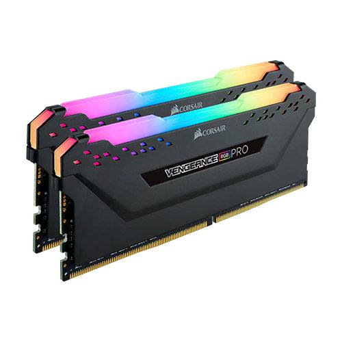 Corsair VENGEANCE® RGB PRO 16GB (2 x 8GB) DDR4 DRAM 3600MHz C18 Memory Kit — Black 1