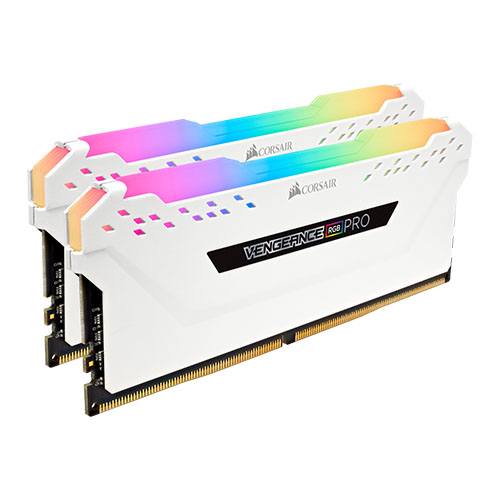 Corsair VENGEANCE® RGB PRO 16GB (2 x 8GB) DDR4 DRAM 3600MHz C18 Memory Kit — White 1