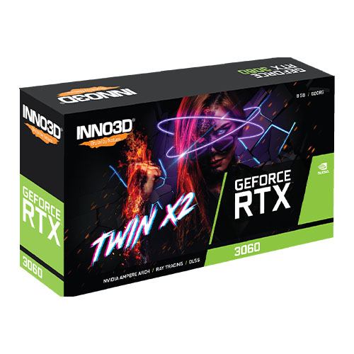 INNO3D Geforce RTX 3060 8GB TWIN X2 Graphic Card 3