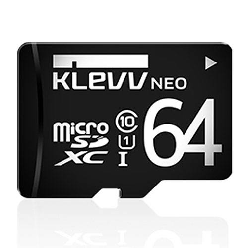 Klevv NEO U064GUC1U18-DK 64GB Micro SD UHS-1 Class 10 R90 W Adapter 1