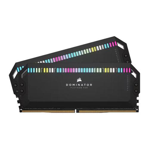 Corsair DOMINATOR® PLATINUM RGB 32GB (2x16GB) DDR5 DRAM 5200MHz C40 Memory Kit — Black 2