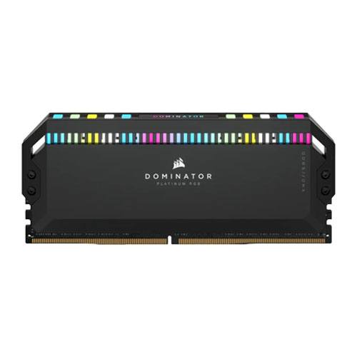 Corsair DOMINATOR® PLATINUM RGB 32GB (2x16GB) DDR5 DRAM 5200MHz C40 Memory Kit — Black 3