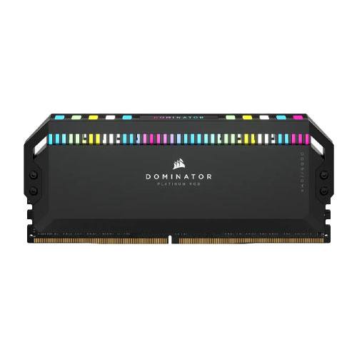 Corsair DOMINATOR® PLATINUM RGB 64GB (2x32GB) DDR5 DRAM 5600MHz C40 Memory Kit — Black 3