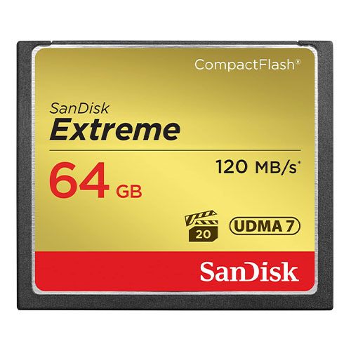 SanDisk 64GB Extreme CompactFlash Memory Card UDMA 7 Speed Up To 120MB/s - SDCFXSB-064G-G46 1