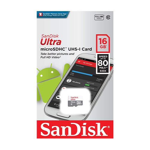 SanDisk Ultra SDSQUNS-016G-GN3MN 16GB 80MB/s UHS-I Class 10 microSDHC Card 3