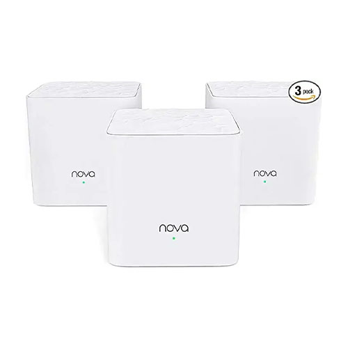 Tenda Nova MW3 (3-Pack) Whole Home Mesh 1200 Mbps Mesh Router (White, Dual Band) 1