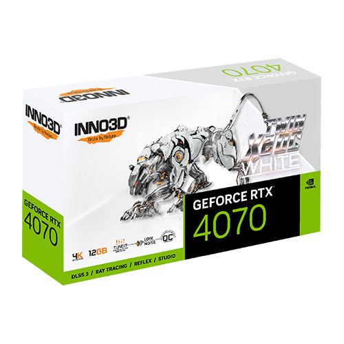 INNO3D Geforce RTX 4070 TWIN X2 OC White Graphic Card 3