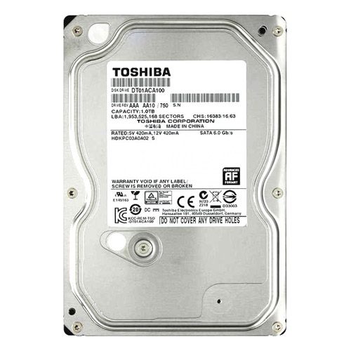 Toshiba DT01ACA100 1TB 32MB Internal Hard Drive SATA III 7200rpm 1
